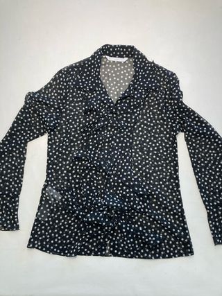 Blusa Mango lunares volantes