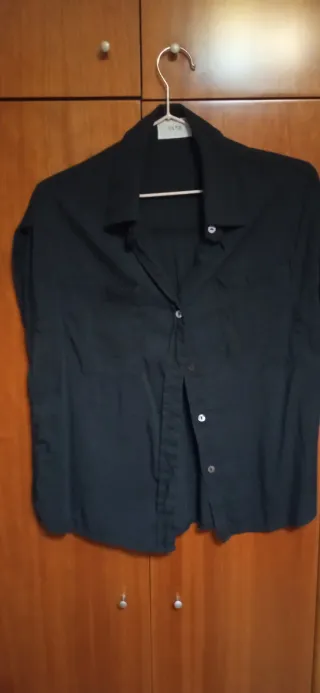 Camisa negra manga corta Hits Talla S