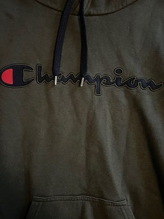 Sudadera Champion Verde con Capucha