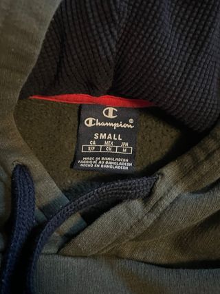 Sudadera Champion Verde con Capucha