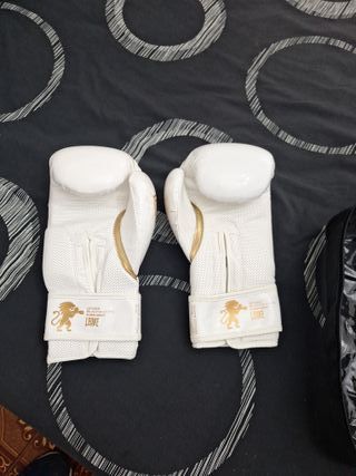 Guantes de boxeo Leone blancos