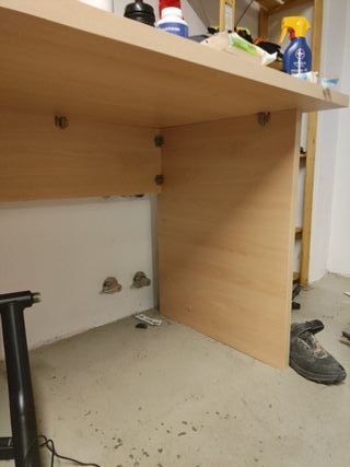 Mesa de estudio de madera grande 