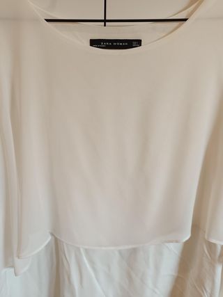 Blusa Zara Blanca 