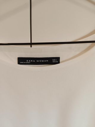 Blusa Zara Blanca 