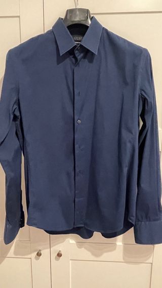 Camisas Zara Man Slim Fit Blanca Talla M