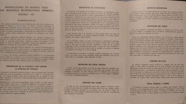 Caja Registradora Sumco Antigua