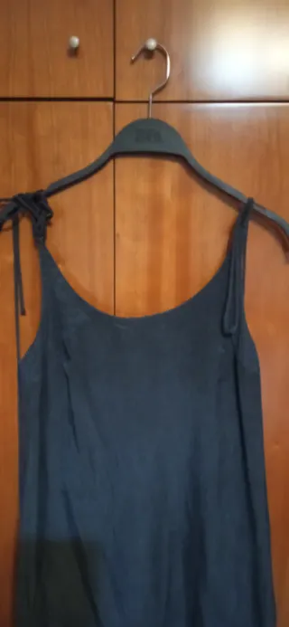 Vestido Zara tirantes negro fluido talla S