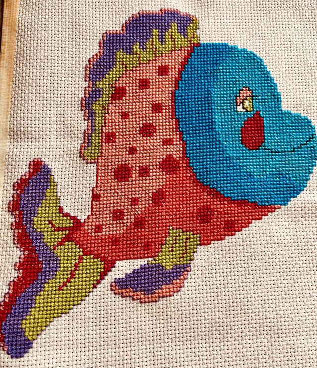 Bordados Punto de Cruz Infantiles para enmarcar