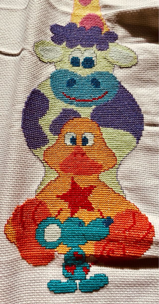 Bordados Punto de Cruz Infantiles para enmarcar