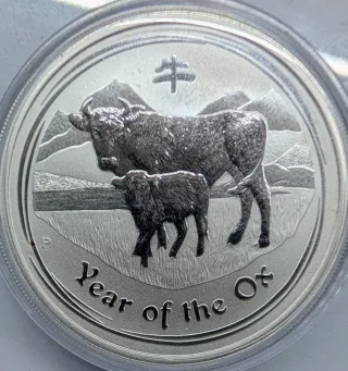 1 Oz Plata Año del Buey 2009