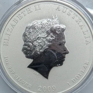1 Oz Plata Año del Buey 2009