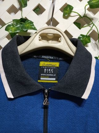 Polo Boffler hombre azul, gris y negro