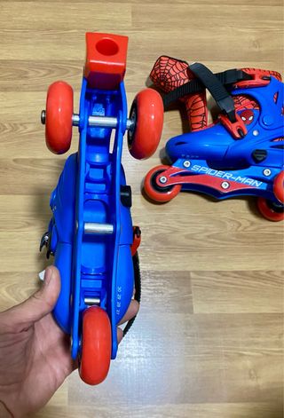 Patines Ajustables Spider-Man 2 en 1 Infantiles