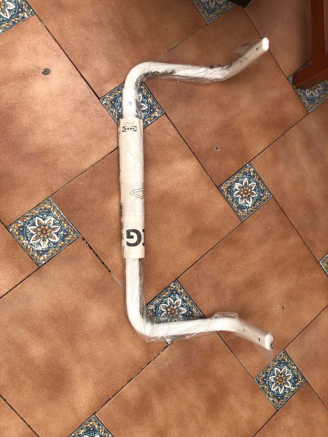 Barras Estantería Ikea Metal Blanco