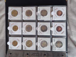 Colección completa de monedas de Euro sin circular