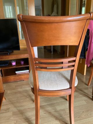 Mesa comedor extensible y 6 sillas