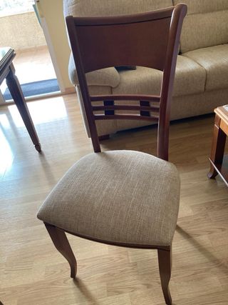 Mesa comedor extensible y 6 sillas