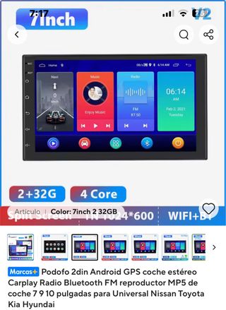 GPS Android Coche 7''