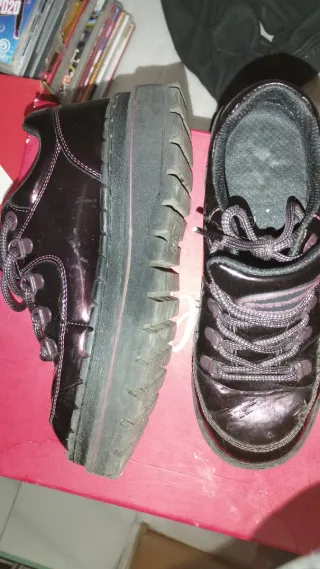 Zapatos de plataforma negros mujer