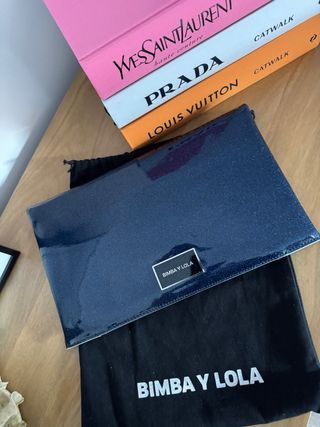 Bolso Bimba y Lola Azul efecto purpurina