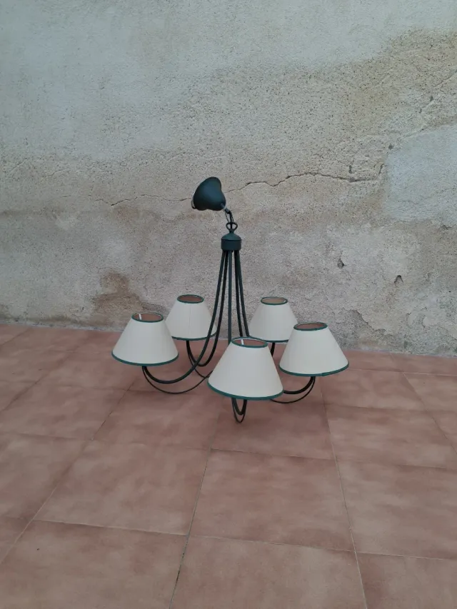 Lámpara de techo 5 tulipas