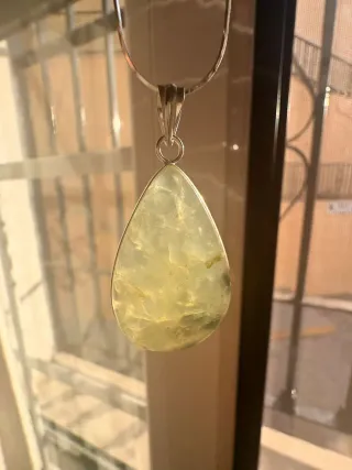 Colgante Lágrima Plata 925 y Cadena