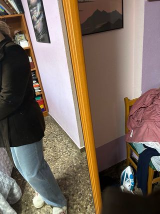 Abrigo marrón oscuro