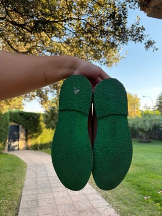 Zapatos El Ganso Marrones con Cordones Verdes