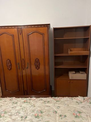 Dormitorio completo madera