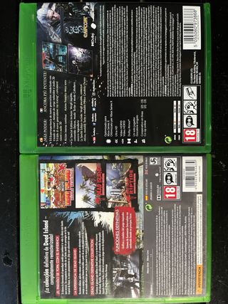 Juegos Xbox One 25€/unidad 
