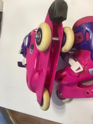 Conjunto Patines y Protecciones Infantil Rosa