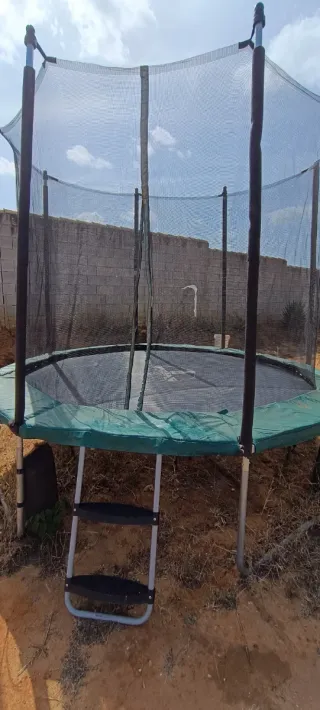 Cama elástica octogonal  300 con red de seguridad