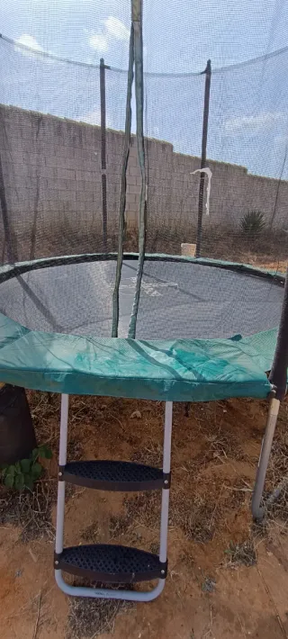 Cama elástica octogonal  300 con red de seguridad