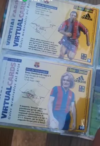 Cromos antiguos FC Barcelona Goles Memorables