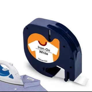 Cinta textil Dymo 12mm x 2m B/N