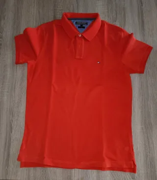 Polo Tommy Hilfiger Talla L Naranja