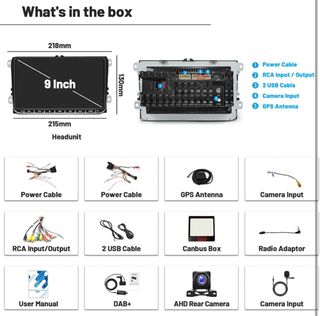 Pantalla Radio Android Coche Carplay 2GB+32GB