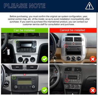 Pantalla Radio Android Coche Carplay 2GB+32GB