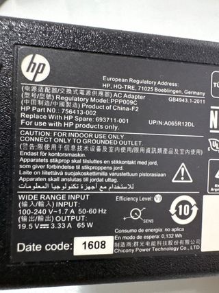 Cargador HP PPP009C Original