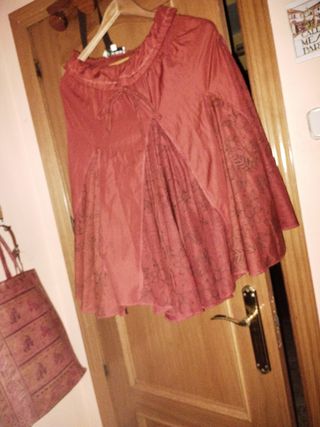 Falda larga estampada
