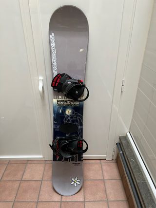 Tabla Snowboard Crazy Creek con fijaciones y botas