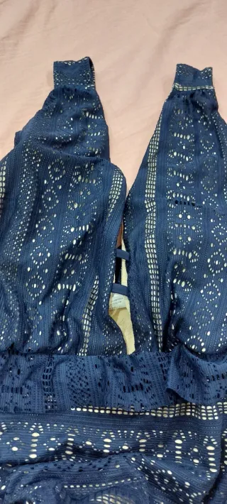 Body pizzo blu tg.46 nuovo