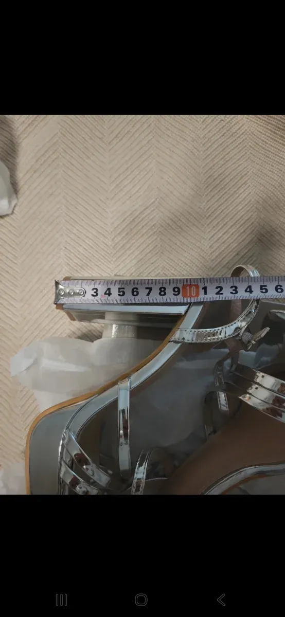 Sandalias de tacón plateadas Prisska