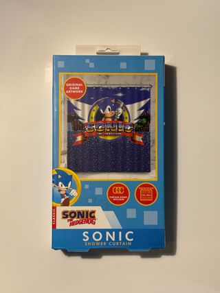 Cortina de Chuveiro Sonic The Hedgehog nova