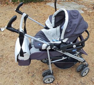 Silla, capazo y grupo 0 para bebe Chicco