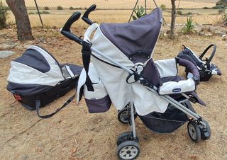 Silla, capazo y grupo 0 para bebe Chicco