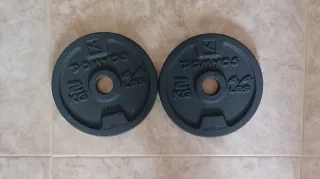 Discos 2kg hierro fundido