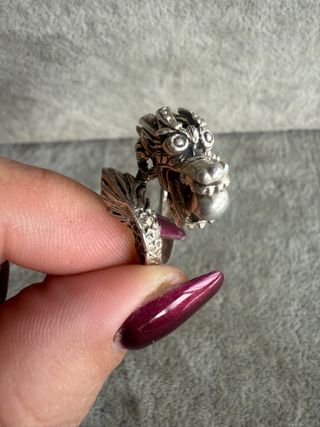 Anillo Plata Ley 925 Dragón