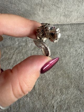 Anillo Plata Ley 925 Dragón
