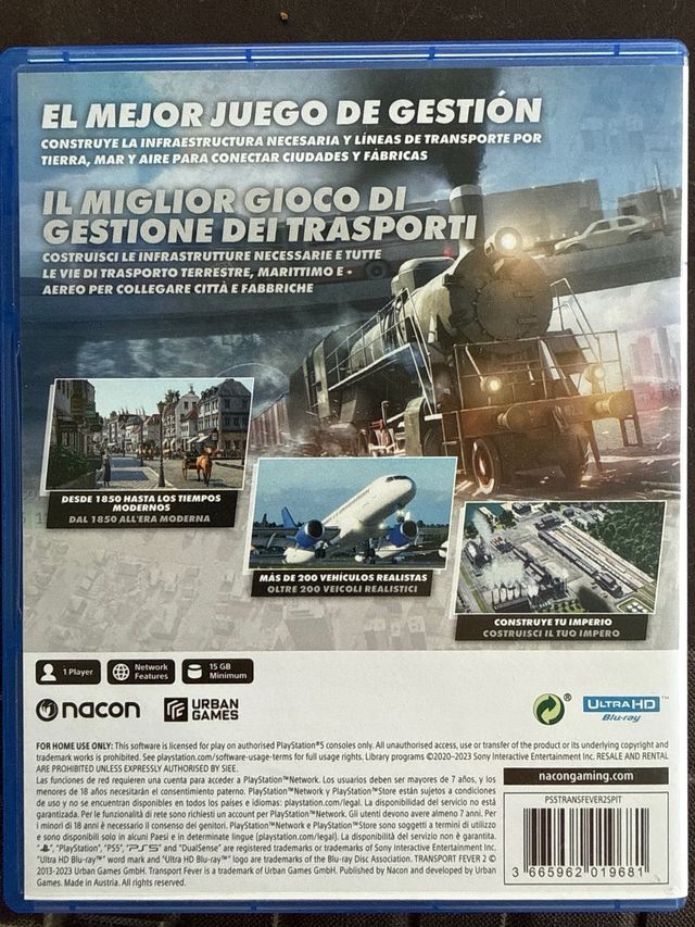 Transport Fever 2 PS5 Edición Consola